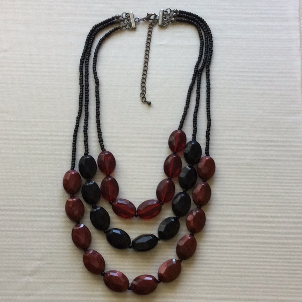 Vintage 3 Tier Bib Necklace